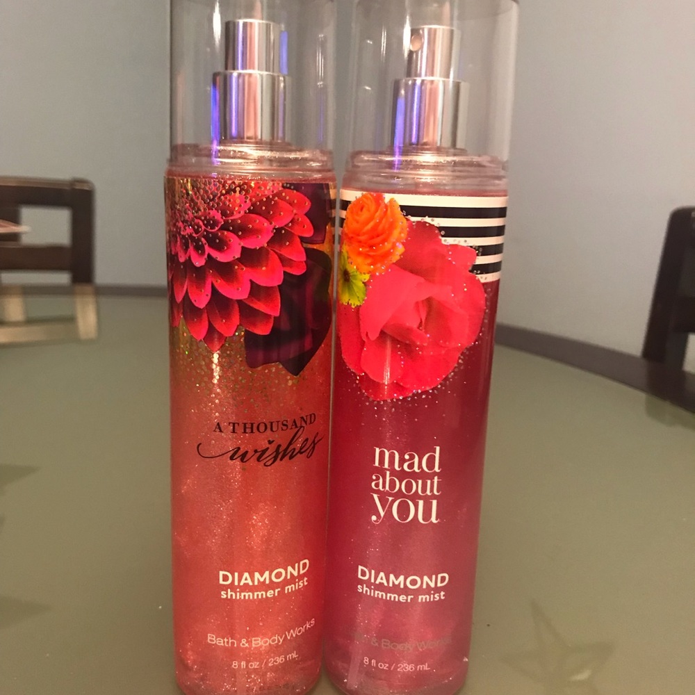Diamond shimmer mists